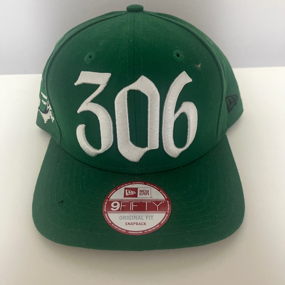 New Era Green 9FIFTY Cap with White Embroidery